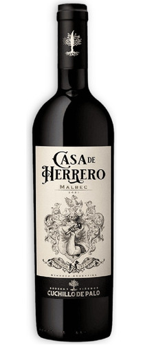 Casa De Herrero Vino Malbec 750ml Cuchillo De Palo Mendoza