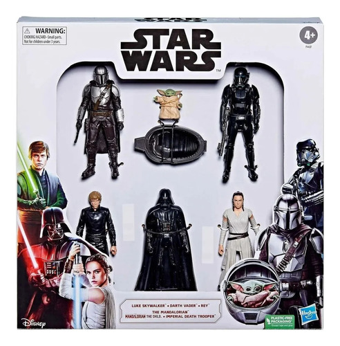 Pack 6 Figuras Star Wars Grogu Mandalorian Hasbro