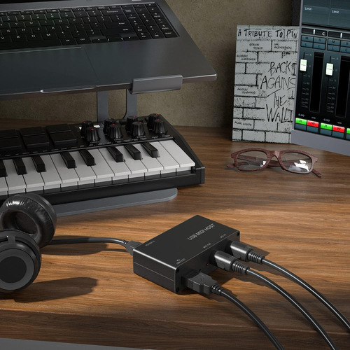 Umh-10 Usb Midi Host Box (5-pin Din Interface, 1i/1o, U...