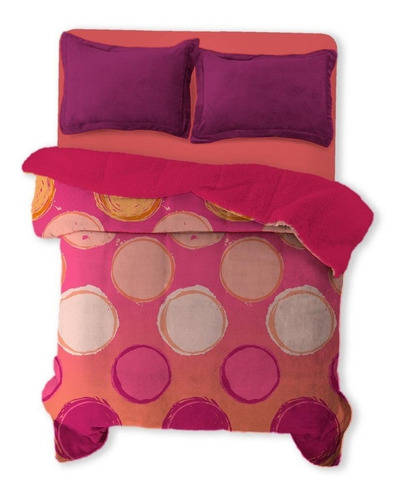 Imagen 1 de 3 de Cobertor Melocotton Flannel estampado Matrimonial Loreto