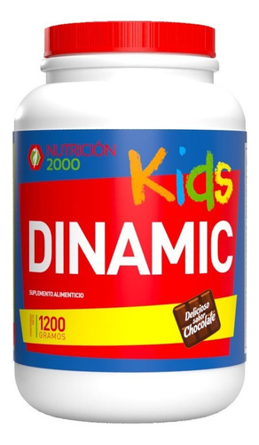 Malteada Dinamic Kids Con Vitaminas 1200g Nutricion 2000 Sabor Chocolate