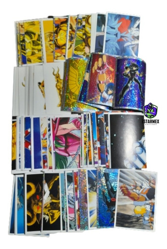 Set Completo De Estampas De Caballeros Del Zodiaco Panini