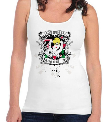 Musculosa Casino Girl Play With Me Juego Apuestas