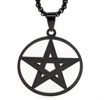 Comprar Collar Dije Pentagrama Satanás Demonio Acero Inoxidable