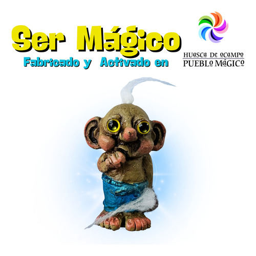 Troll Piki Baby De La Suerte - Troll Elfo Duende Azul Acero