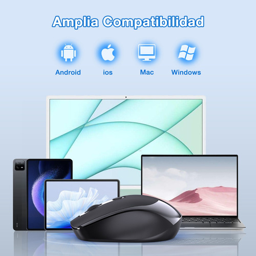 Lote 3pz Ratón Inalámbrico Wireless Mouse Silencioso 2.4g