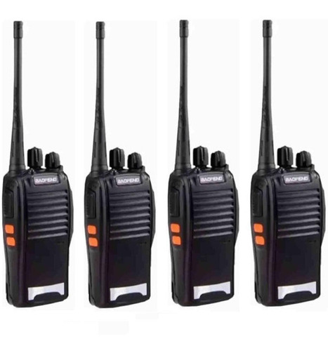 Kit 4 Rádio Comunicador Uhf Vhf Walkie 1 A 3km Fone Ouvido