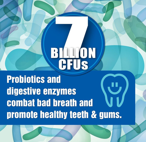 Probiótico Oral Mal Aliento, Halitosis, 7.000 Millones Ufc Menta