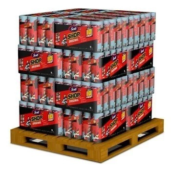 360 Rollos Toalla Scott Shop Original Paño Multiusos 36pzs