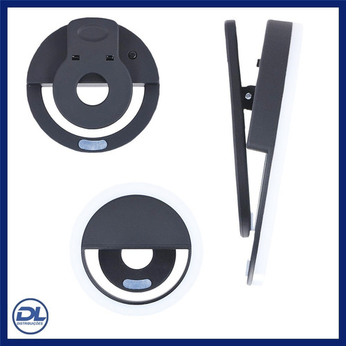 Anel Luminoso Para Celular Flash Selfie Mini Ring Light Cor Rosa Rosa