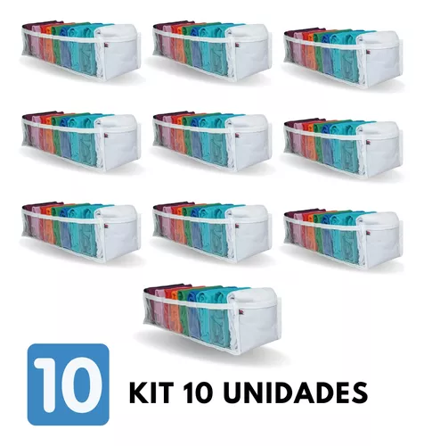 kit 10 ORGANIZADOR DE GAVETAS COLMÉIA BEBÊ 15CM ×40×10.