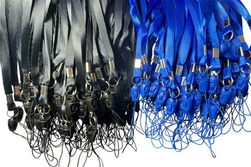 Imagen 2 de 5 de 50 Lanyard Delgadas + Porta Credenciales 50 Surtidos Colores