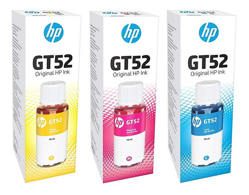 Kit 3 Tintas Originales Hp Gt52 Gt5810 5820 315 415 Cy Mag Y