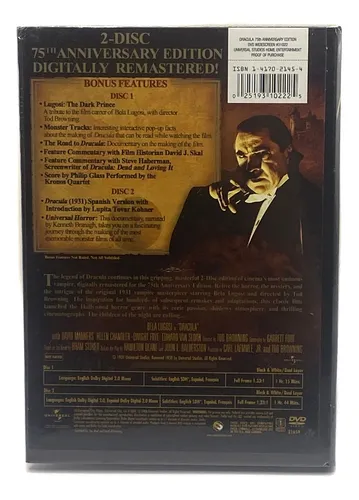 Set Dvd Dracula 75th Anniversary Edition / Bela Lugosi 1931