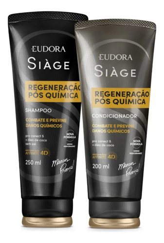 Eudora Siàge Regeneração Pós Química Shampoo Condicionador