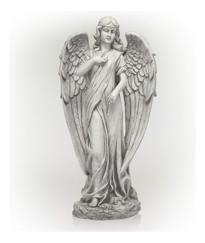 Alpine Corporation Qfc104 - Estatua De Angel Para Jardin, Pa