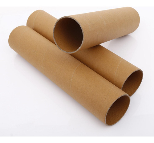 2 Tubos De Papelão Tubos De Pôsteres Grandes Para Por 50cm
