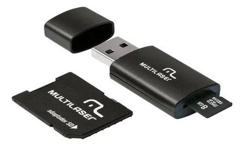 Cartão De Memória Multilaser 8 Gb Micro Sd+usb