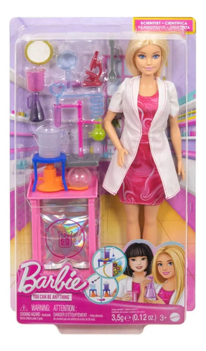 Boneca Barbie Profissões Cientista Experiência Mattel Jcr70