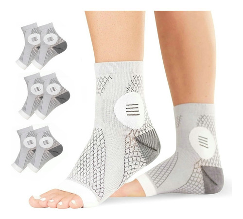 3 Pares De Calcetines De Compresión For Neuropatía, Mangas