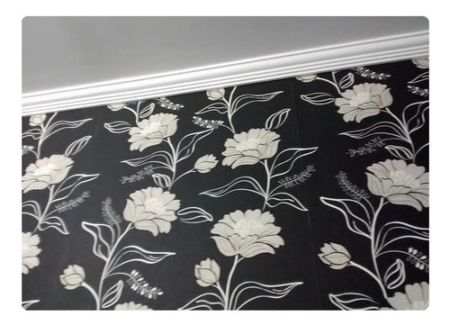 Moldura Rodateto Isopor C/ Acabamento C/ Massa M2 24 Mts