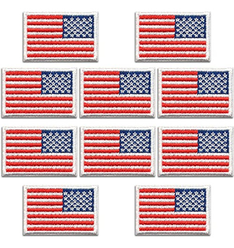 Parche Pequeño De La Bandera Americana Inversa (paquete De 