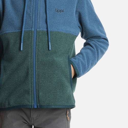 Polerón Niño Stripes Nano-f Full Zip Hoody Azul Lippi