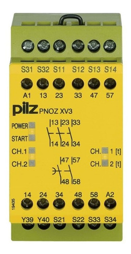 Pilz Relevador 774544 Pnoz Xv3 0.5/24vdc 3n/o 2n/o T Fix