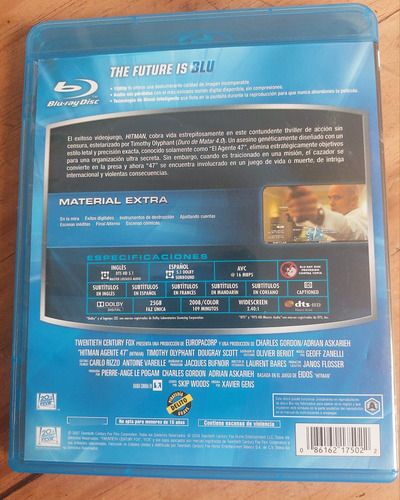 Hitman Agente 47 Sin Censura (2007) Blu-ray