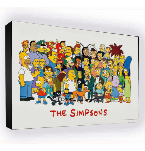 Cuadro De Los Simpson - Personajes 1990