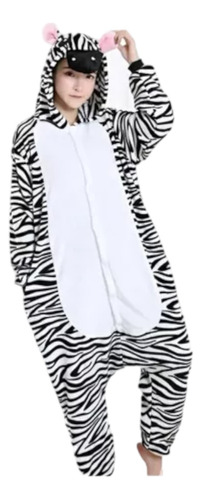 Pijama Disfraz Enterito Diseño Cebra Para Adulto