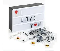 Comprar Caja De Luz Con Letras Cambiables Con Letras Y Símbolo 