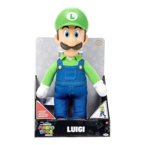 Super Mario Bros. La Pelicula: Peluche Articulado [luigi] 