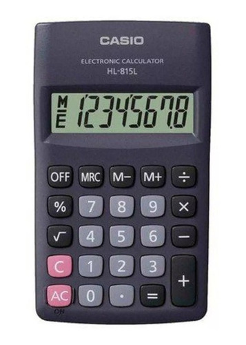 Calculadora Cassio  De Bolso Modelo Hl815l- Preto 8 Dígitos