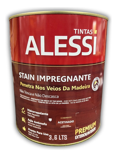 Protector Madera Hidrorepelente Antihongos Alessi 3.6 Lts