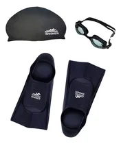 Comprar Lente De Natación + Gorra + Aletas Set De Natación Winner 