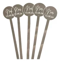Comprar Agitadores Acrílico Trago Largo Personalizados X 40u