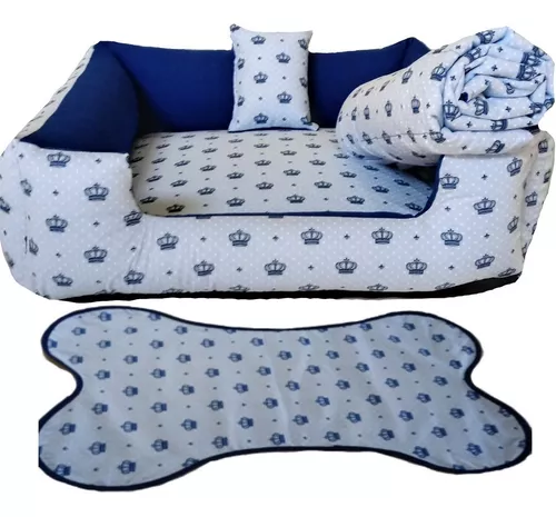 Cama Cachorro Acolchoada Tecido Estampado Exclusivo Fofinho 50x50cm de  Qualidade!