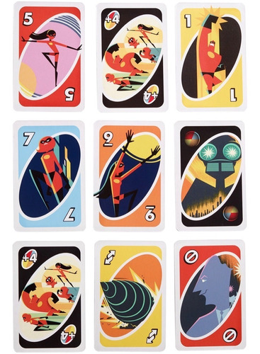 Uno Versión Los Increíbles 2 Edición Especial Juego Cartas
