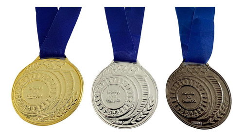 Medalha Honra Olímpica Ouro Prata Bronze 4,3cm Kit 5un Cada