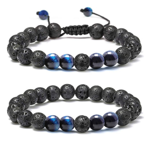 M Mooham Pulsera De Cuentas Naturales, Piedra Semipreciosa,