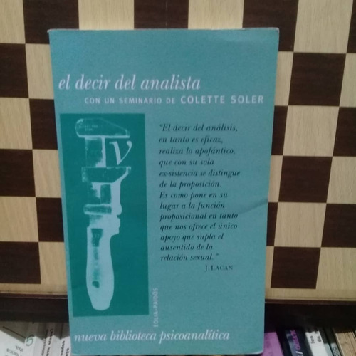 El Decir Del Analistita-j Lacan