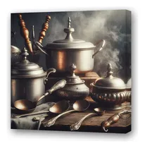 Comprar Cuadro 45x45cm Cucharas Y Cucharones Ollas Y Tapas C4