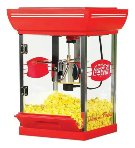 Carrinho Pipoqueira Elétrica Coca-cola Pipoca Na Festa 220v
