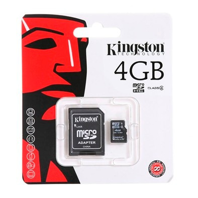 Memoria Micro Sd 4gb Sdhc Kingston Celulares Camaras Clase 4