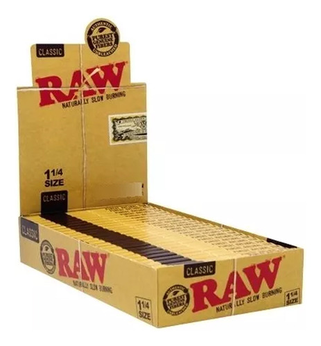 Combo Sedas Raw Classic 78mm Papel Para Armar Kit X10 Libros