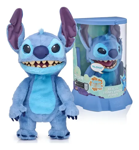 スティッチREALFX DISNEY STITCH PUPPETアメリカ限定 Pelúcia Stitch Disney Real Fx Puppet Wow! Stuff - Azul-aço | Frete
