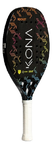 Raqueta de tenis de playa Kona Rocket Carbon, 3 quilates, ligera, colores brillantes