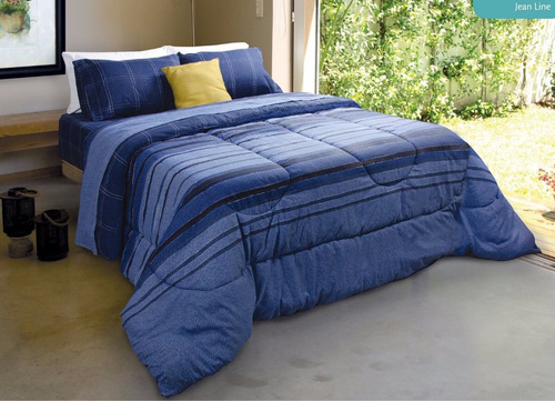 Combo +sommier+colchón 2 Pzas+ Acolchado+sábanas+almohadas