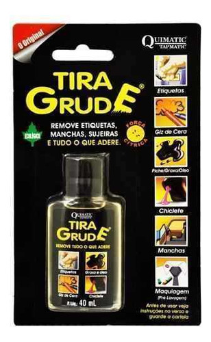 Tira Grude 40ml - Remove Cola, Adesivo, Chiclete